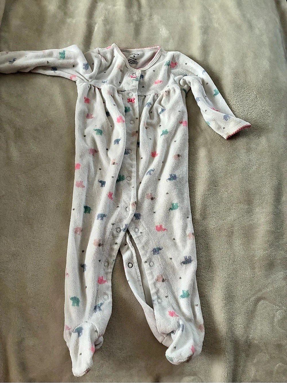 Carter's Footed Animal Print Pajama Size 9 Months